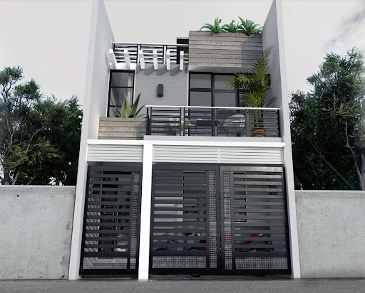 Desain Rumah 2 Lantai Sederhana dengan Rooftop