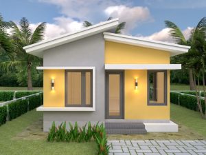 Rumah Atap Miring Satu Sisi