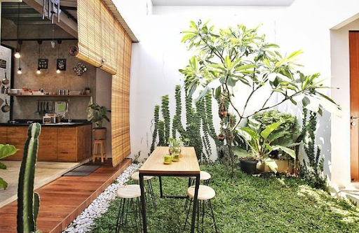 Desain Dapur Industrial di Teras