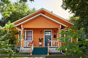 Warna Cat rumah bagian luar Orange