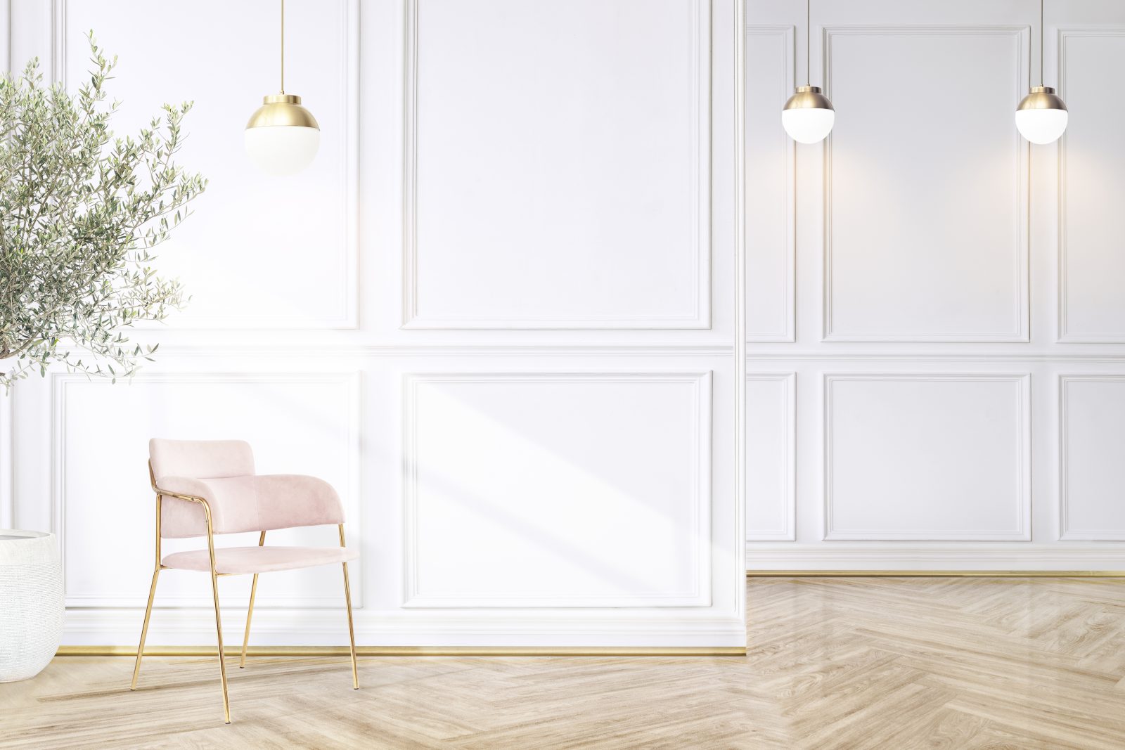 10 Inspirasi Desain Wall Moulding Ruang Tamu Minimalis Simple dan Mudah Dibuat Sendiri!