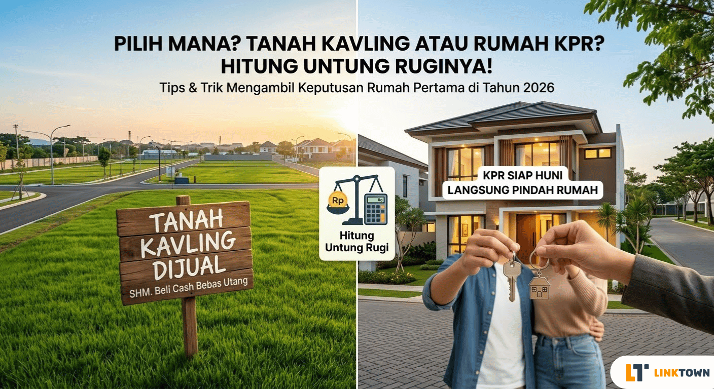 Pilih Beli Tanah Kavling Dulu atau Langsung Rumah KPR? Hitung Untung Ruginya!