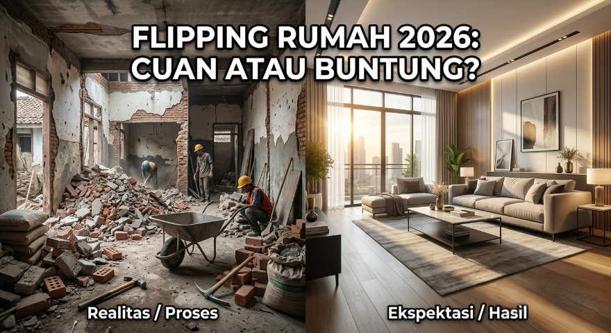 Flipping Rumah di 2026: Masih Cuan Ratusan Juta atau Malah Buntung? (Analisis Jujur)