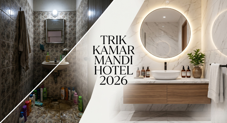 Mengakali Kamar Mandi Sempit Agar Terlihat dan Terasa Seperti Fasilitas Hotel Bintang 5