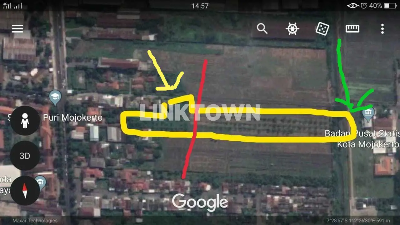 Dijual Tanah Kering Siap Bangun di Desa Banjar Agung Mojokerto