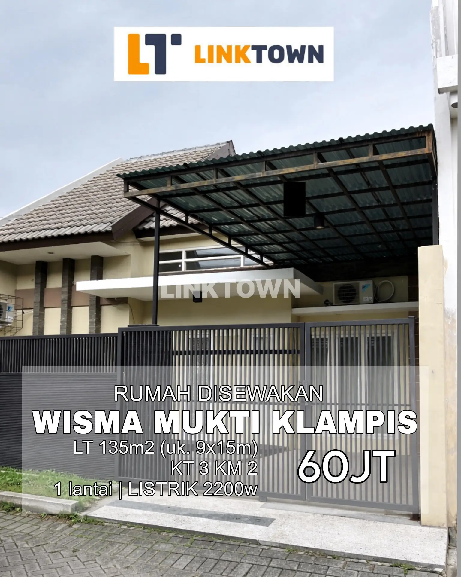 Disewakan Rumah Sangat Murah Lokasi Strategis di Wisma Mukti Klampis Surabaya