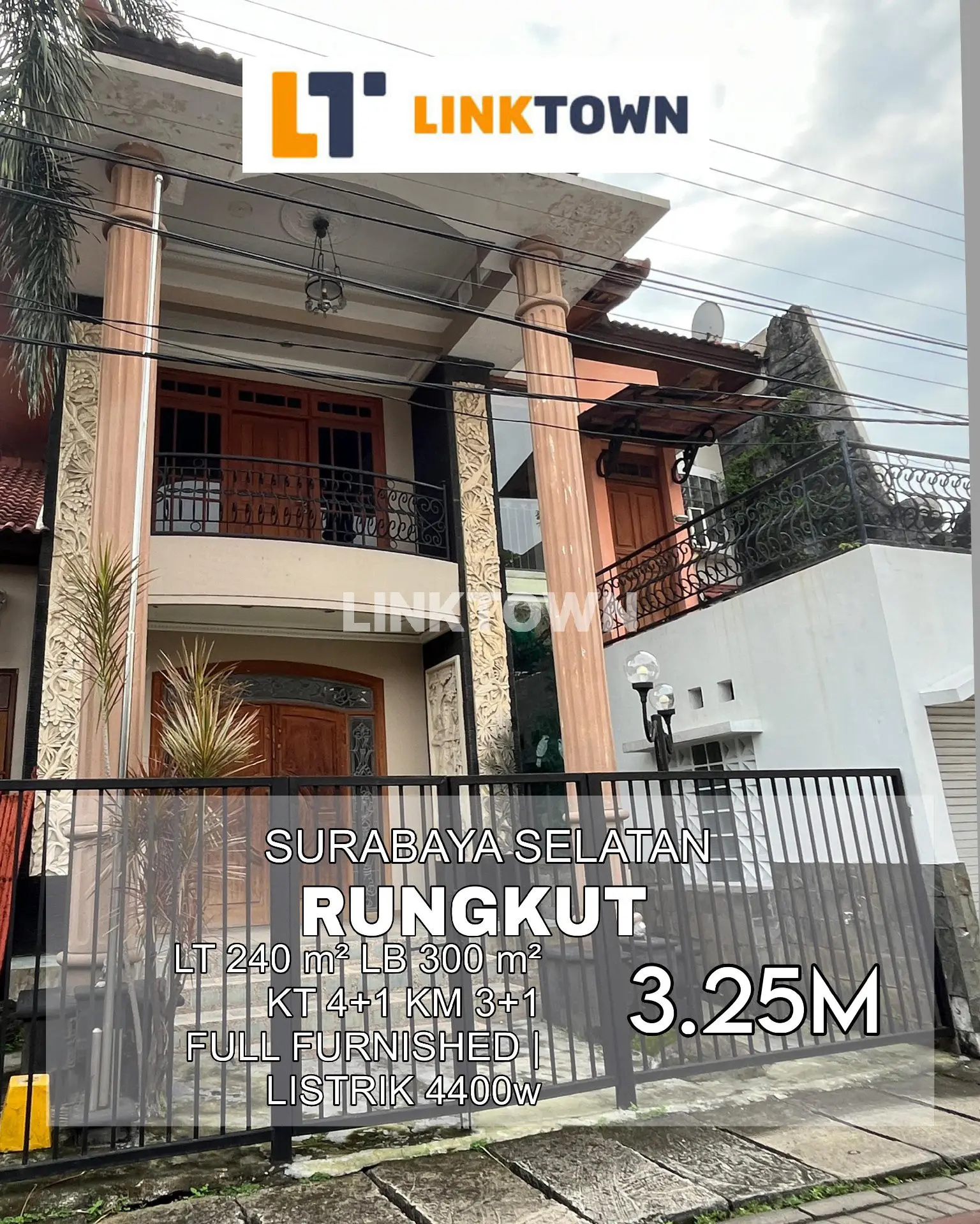 Rumah 2 Lantai Full Furnished Nego di Rungkut Surabaya Dekat Kwasan Indistri