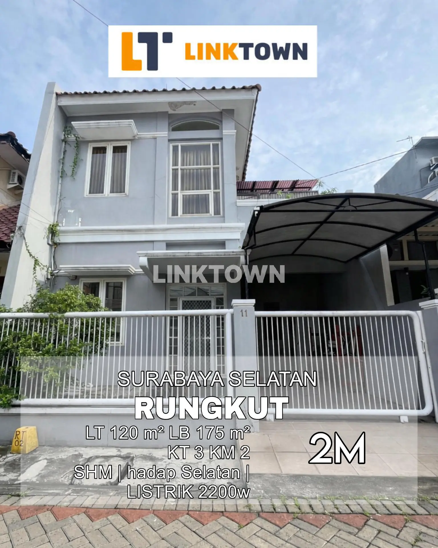Dijual Rumah 2 Lantai di Rungkut Surabaya Dekat Merr dan Akses Tol Tambak Sari 2