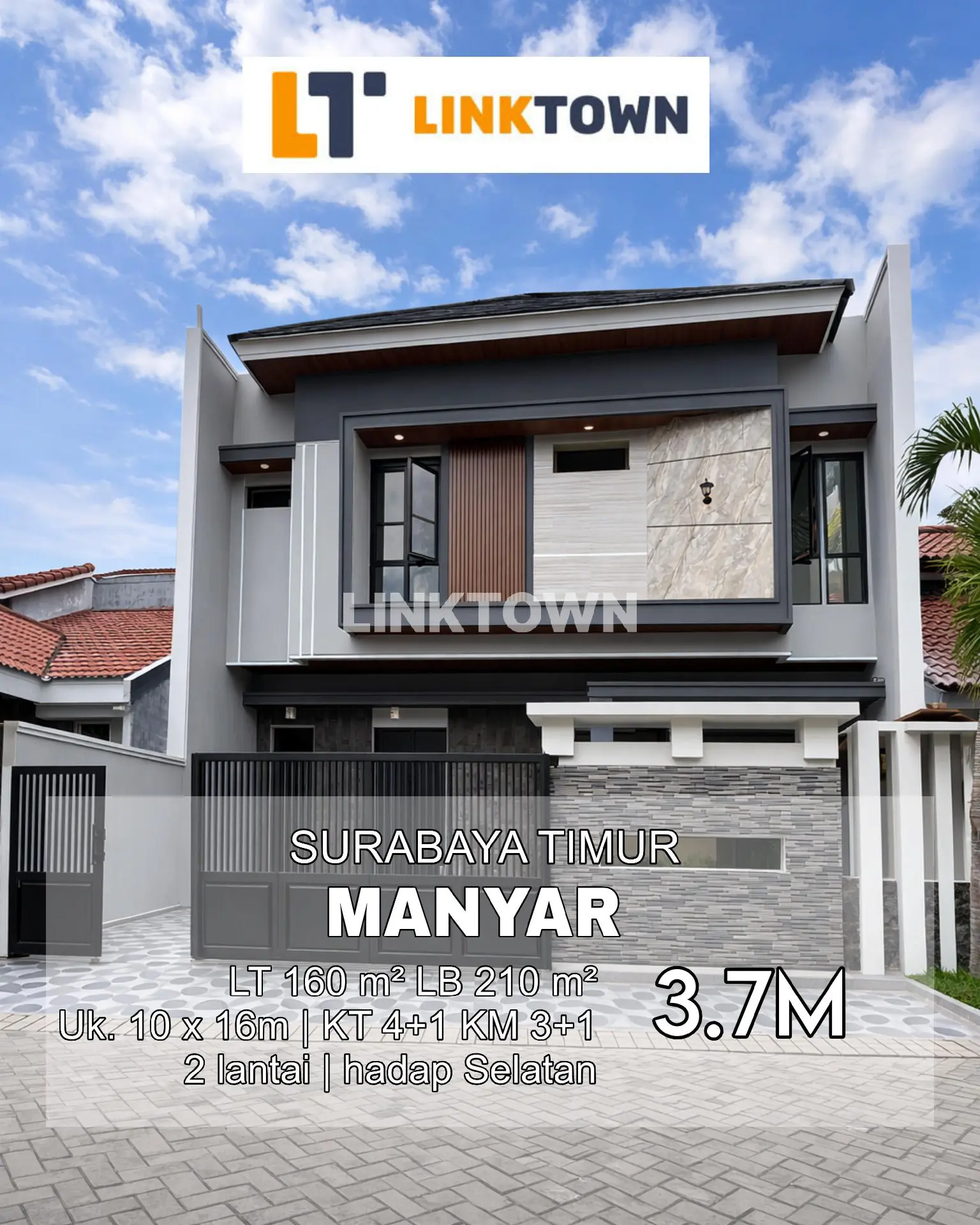 Paling Murah Rumah Baru Gres di Manyar Surabaya Timur