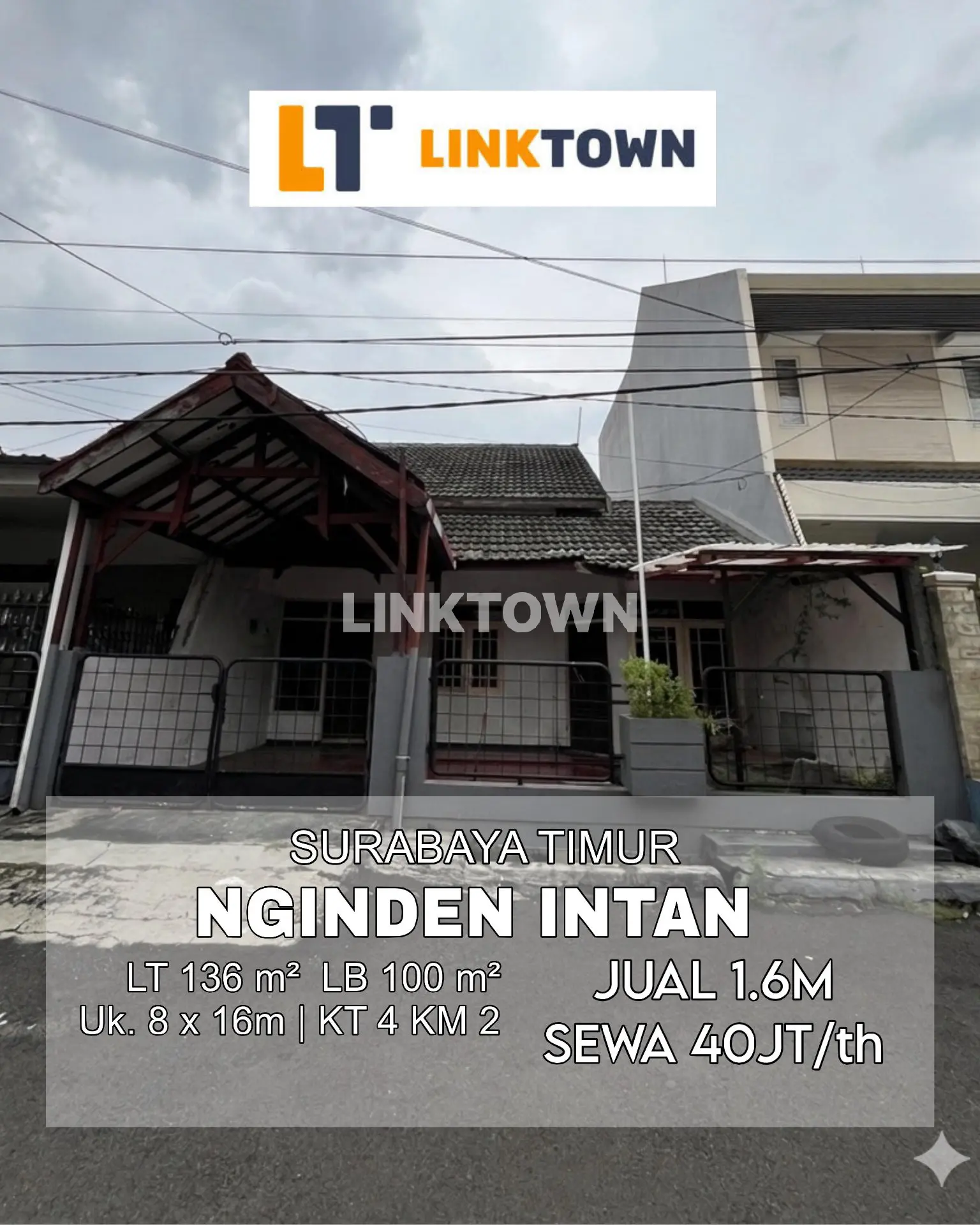 Dijamin Paling Murah Rumah 1 Lantai di Nginden Intan Dekat Semolowaru