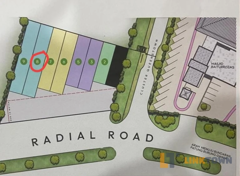 Ca27/8 Tanah Radial Road Citraland Utama Surabaya 