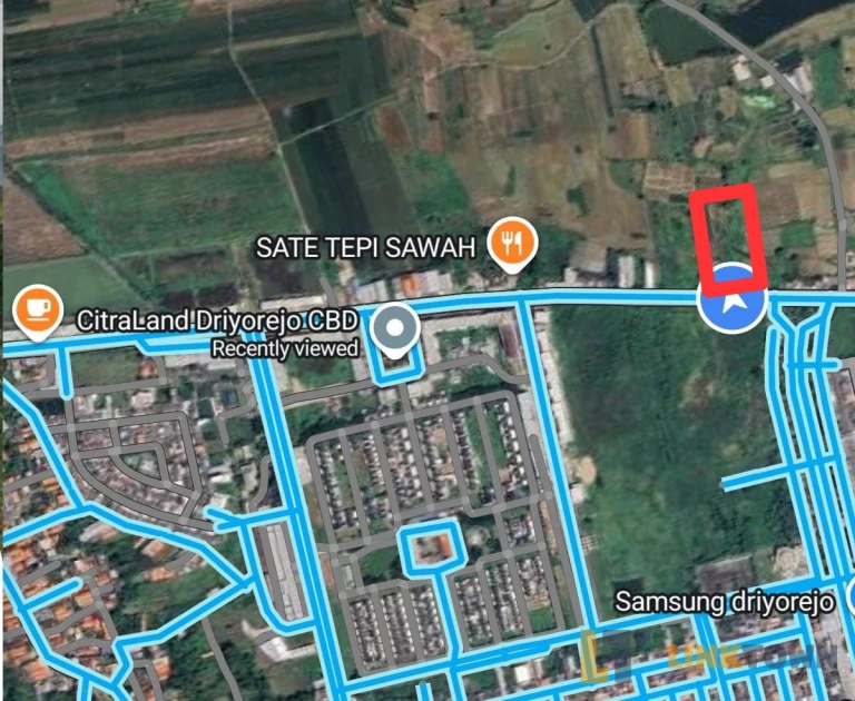 Miliki Tanah Commersial Area di Jalan Raya Randegansari Driyorejo Gresik 