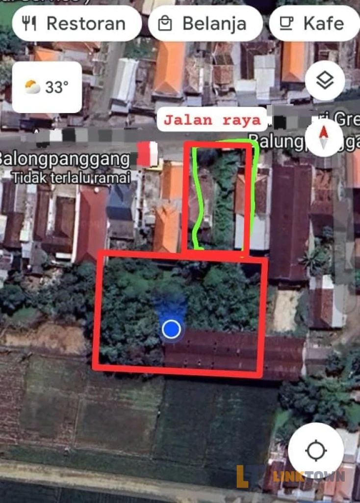 Murah Dijual Tanah Bonus Bangunan Gudang di Raya Balongpanggang Gresik