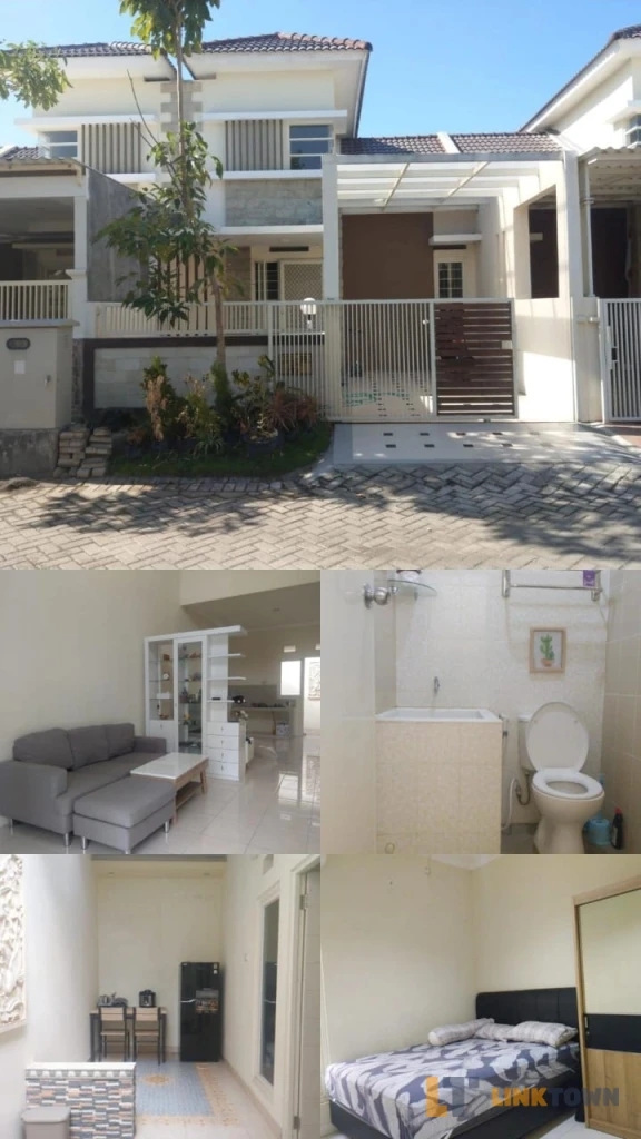 Disewakan Rumah Full Furnished Puri Surya Jaya Cluster Valencia Gedangan Sidoarjo 