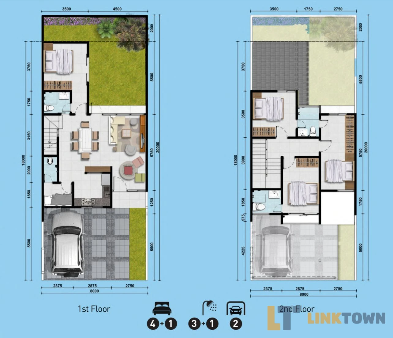 Type 8. Luas Tanah 160m²